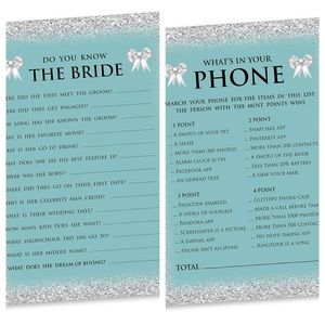 NEW 2 Bridal Shower Games 50
